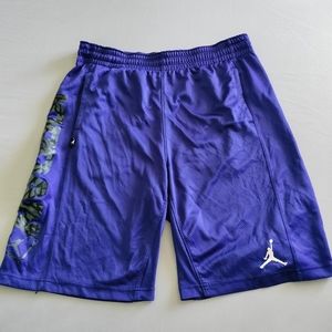 Air Jordan Athletic Shorts Size Small  Blue  Dri fit Basketball Gym Athletic